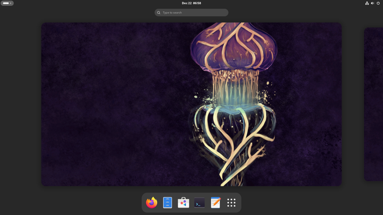 CentOS Stream 10 — GNOME 47 Activities overview