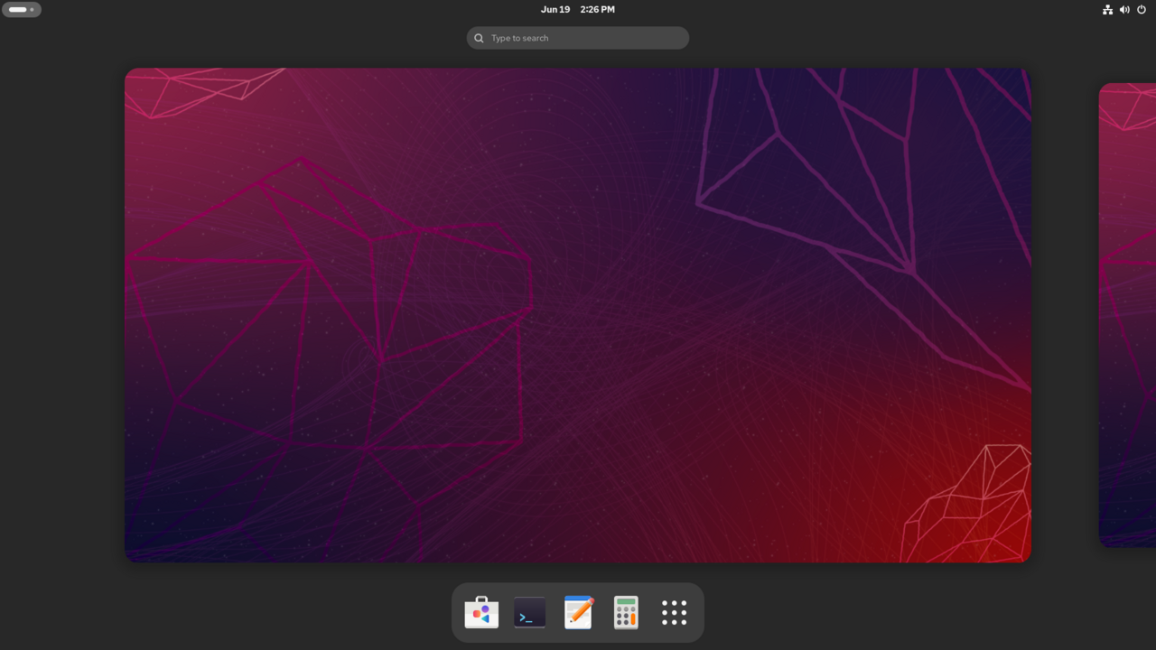 Rocky Linux 10 — GNOME Activities overview
